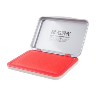 M&G 晨光 AYZ97516 方形金属秒干印台 105*70mm 小号款 红色 单个装