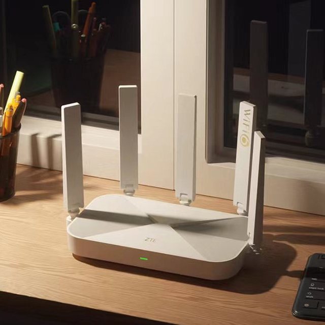 中兴 AX3000 巡天版 双频3000M 家用千兆Mesh无线路由器 Wi-Fi 6 单个装 白色