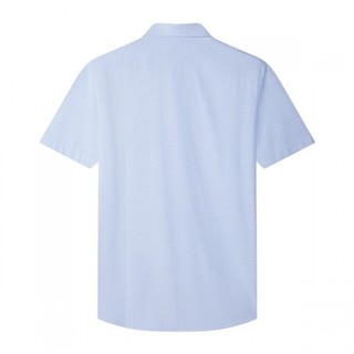 SEVEN 柒牌 男士短袖衬衫 122A70130 天蓝 4XL