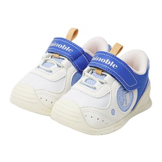 Ginoble 基诺浦 TXGB1899 婴儿学步鞋 象牙白/蓝色 120码