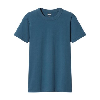 UNIQLO 优衣库 U系列 女士圆领短袖T恤 435193 宝蓝色 XL