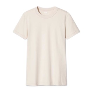 UNIQLO 优衣库 U系列 女士圆领短袖T恤 435193 米色 M