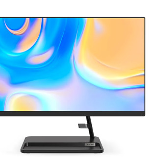 Lenovo 联想 小新 27 五代锐龙版 27英寸 家用一体机 黑色（锐龙5-5500U、核芯显卡、16GB、512GB SSD、1920*1080）