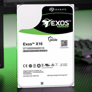 SEAGATE 希捷 银河Exos X16系列 3.5英寸 企业级硬盘 16TB (CMR、7200rpm、256MB) ST16000NM001G