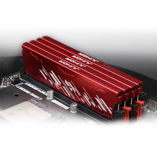 JUHOR 玖合 星辰系列 DDR4 3600MHz 台式机内存 马甲条 红色 16GB 18GB*2