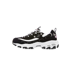 SKECHERS 斯凯奇 D'LITES系列 D'lites 1.0 女子休闲运动鞋 149466/BKW 黑色/白色 35