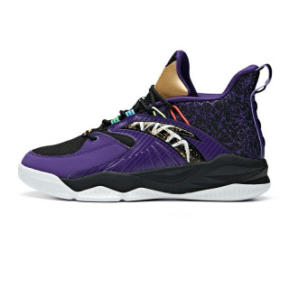 anta安踏汤普森kt系列菱极男子篮球鞋112141148r6黑朝代紫39