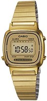 CASIO 卡西欧 女式经典复古石英手表,不锈钢表带,金色,10(型号:LA670WGA-9)