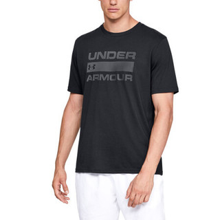 UNDER ARMOUR 安德玛 男子运动T恤 1329582-001 黑色 XXXL