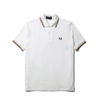 FRED PERRY 佛莱德·派瑞 M12系列 男士短袖POLO衫 FPXPODM12XXXM-WHV 白色 38