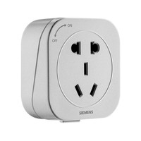 SIEMENS 西门子 睿程系列 5UB6611-2NC03 银色轨道+五孔插座*3 银色