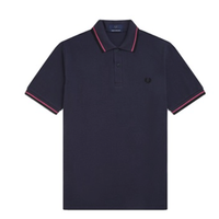 FRED PERRY 佛莱德·派瑞 M12系列 男士短袖POLO衫 FPXPODM12XXXM-BLY 蓝色 42