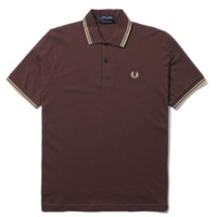 FRED PERRY 佛莱德·派瑞 M12系列 男士短袖POLO衫 FPXPODM12XXXM-BDV 酒红色 38