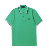 FRED PERRY 佛莱德·派瑞 M12系列 男士短袖POLO衫 FPXPODM12XXXM-GRX 绿色 40
