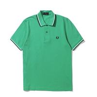 FRED PERRY 佛莱德·派瑞 M12系列 男士短袖POLO衫 FPXPODM12XXXM-GRX 绿色 44