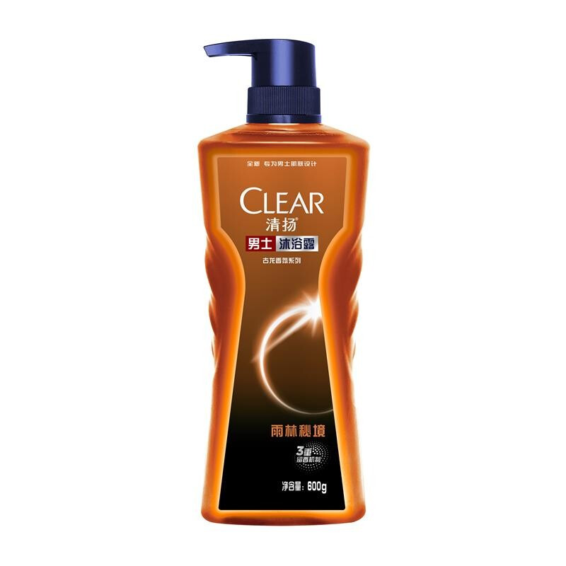 CLEAR 清扬 男士古龙香氛沐浴露留香雨林秘境木质香氛600g*2+100g*2黎明觉醒