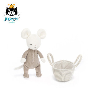 jELLYCAT 2022新品酣睡小老鼠 可爱公仔毛绒玩具小玩偶生日礼物 酣睡小老鼠 H19 X W9 CM