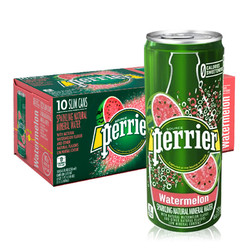 perrier 巴黎水 气泡水饮料 西瓜味 250ml*30罐