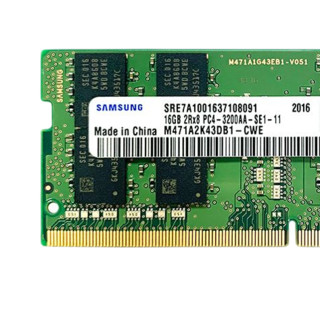 SAMSUNG 三星 DDR4 3200MHz 笔记本内存 普条 16GB