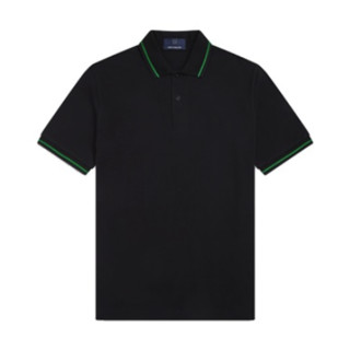 FRED PERRY 佛莱德·派瑞 M12系列 男士短袖POLO衫 FPXPODM12XXXM-BKM 黑色 42