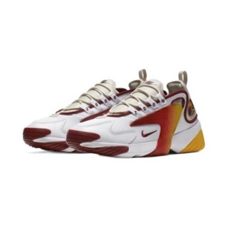 NIKE 耐克 Zoom 2K 男子跑鞋 AO0269-103 白红黄 45