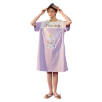 GUKOO 果壳 迪士尼小飞象系列 女士中长款睡裙 822223402208 薄雾紫 M