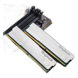 KINGBANK 金百达 64GB(32G×2)套装 DDR4 3600频率 台式机内存 银爵系列