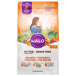 HALO 自然光环 健美体态系列 鸡肉幼猫猫粮 4.54kg
