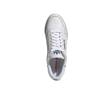 adidas ORIGINALS Continental 80 中性网球鞋 EE5393 白/红 42