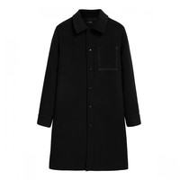 PEACEBIRD MEN 太平鸟男装 男士羊毛中长款大衣 BWAAA4109