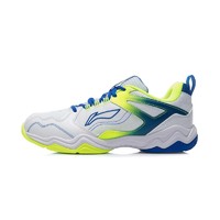 LI-NING 李宁 音浪 III 男子羽毛球鞋 AYTR013-1 标准白/苍蓝色 39.5