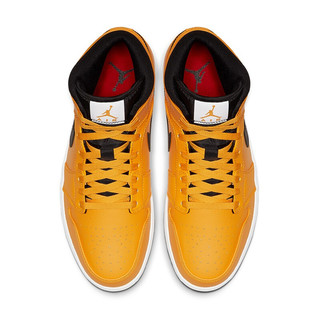 AIR JORDAN 正代系列 Air Jordan 1 Mid 男子篮球鞋 554724-700 黄色/黑 44