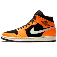 AIR JORDAN 正代系列 Air Jordan 1 Mid 男子篮球鞋 554724-062 黑橙 46