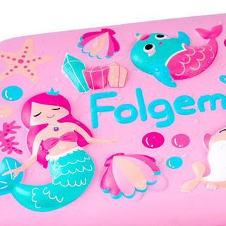 folgemir 跟我来 FB6010 EVA文具盒 美人鱼3D浮雕款 单个装