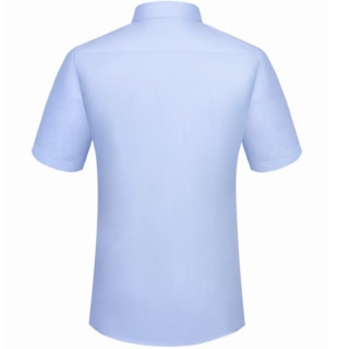 ROMON 罗蒙 男士短袖衬衫 D101 浅蓝色 XXXXL