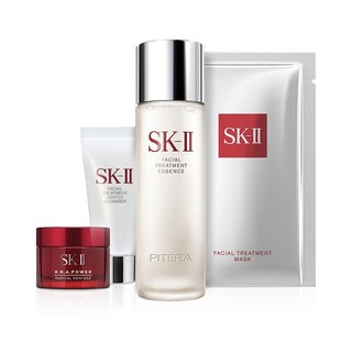SK-II 体验装4件套装旅行装面部护肤套装礼盒面膜+神仙水+洁面乳+精华霜