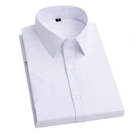 ROMON 罗蒙 男士短袖衬衫 D101 白色 XXL