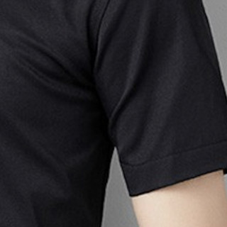 ROMON 罗蒙 男士短袖衬衫 D101 黑色 XL