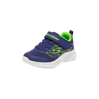 SKECHERS 斯凯奇 Microspec 男童休闲运动鞋 403770N/NVLM 海军蓝色/柠檬色 26码