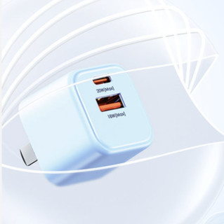 REMAX 睿量 果冻系列 手机充电器 USB-A/Type-C 20W 远峰蓝