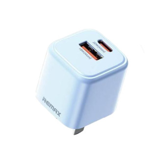 REMAX 睿量 果冻系列 手机充电器 USB-A/Type-C 20W 远峰蓝