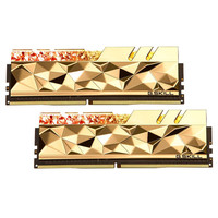 G.SKILL 芝奇 Trident Z Royal皇家戟系列 DDR4 4000MHz RGB 台式机内存 灯条 尊贵金 32GB 16GB*2 F4-4000C14D-32GTEG 尊爵版