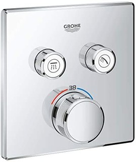 Grohe 高仪 29124000| Grohtherm SmartControl隐藏式温控器| 方形| 2个阀门 哑光