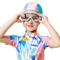 361° SLY216045-2 儿童泳镜+泳帽 粉蓝色