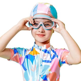 361° SLY216045-2 儿童泳镜+泳帽+泳包 粉蓝色