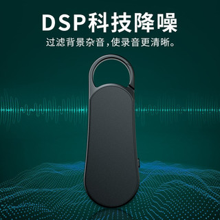 Newsmy 纽曼 录音笔 W1 16G 钥匙扣录音器 微型小巧随身便携 大电量 专业高清降噪 学习培训商务会议 黑色