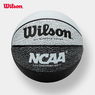Wilson 威尔胜NCAA黑白室外耐磨橡胶大学生7号球标准篮球Hypershot WTB1565IB