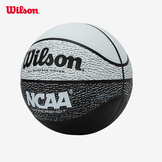 Wilson 威尔胜NCAA黑白室外耐磨橡胶大学生7号球标准篮球Hypershot WTB1565IB