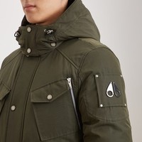 MOOSE KNUCKLES M31MJ119 中长款军绿色羽绒服