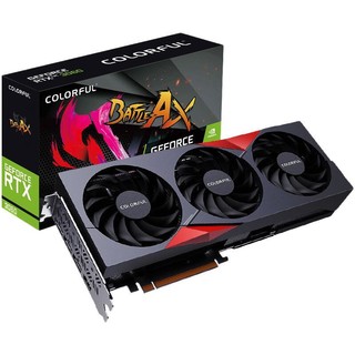 COLORFUL 七彩虹 战斧 GeForce RTX 3060 12G 豪华版 L 显卡 12GB 黑色